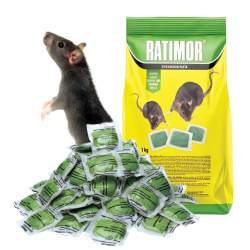 RATIMOR Difenacoum lokaaspasta 1 kg tegen muizen en ratten