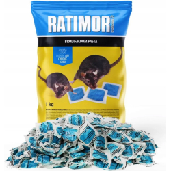 Ratimor Brodifacoum lokaaspasta 1 kg tegen knaagdieren
